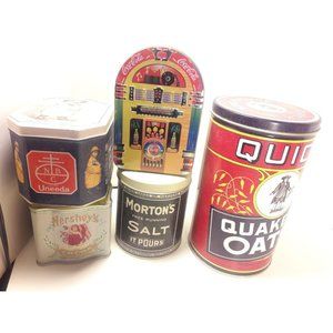 Collector Tin Set Coca Cola Morton Salt Hershey's